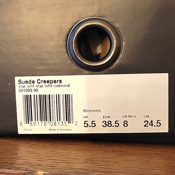 SOLD FENTY CREEPERS Suede Oatmeal RARE NWT original box and velvet dustbag. - Picture 8 of 8